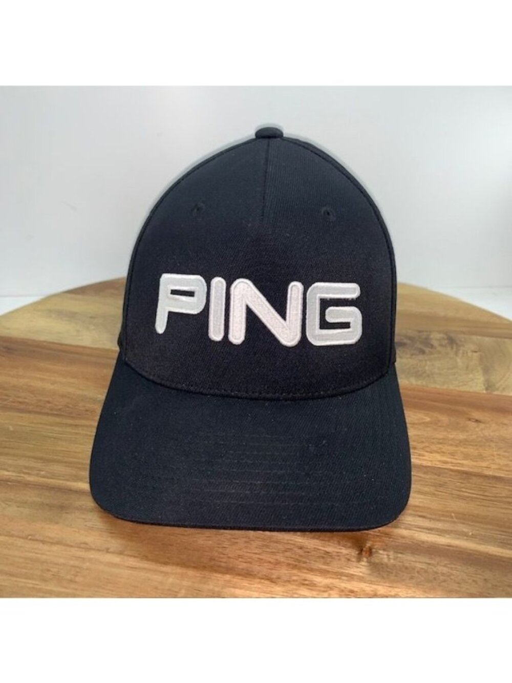 Ping Sensorcool Active Ball Cap Flexfit Size L/XL Black White Logo Golf Hat